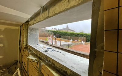 Installation en rénovation d’un ensemble de menuiseries PVC en rez-de-chaussée à Limas